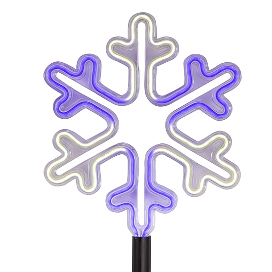 Kurt Adler 26" Led Snowflake Set Christmas Yard Art