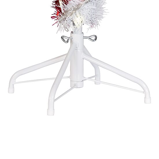Kurt Adler 3 Foot Prelit Led Tinsel Candy Cane Christmas Yard Art