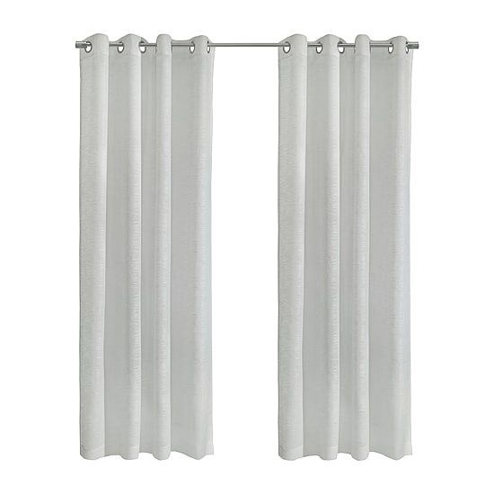 Habitat Boucle Grommet Top Sheer Single Curtain Panel