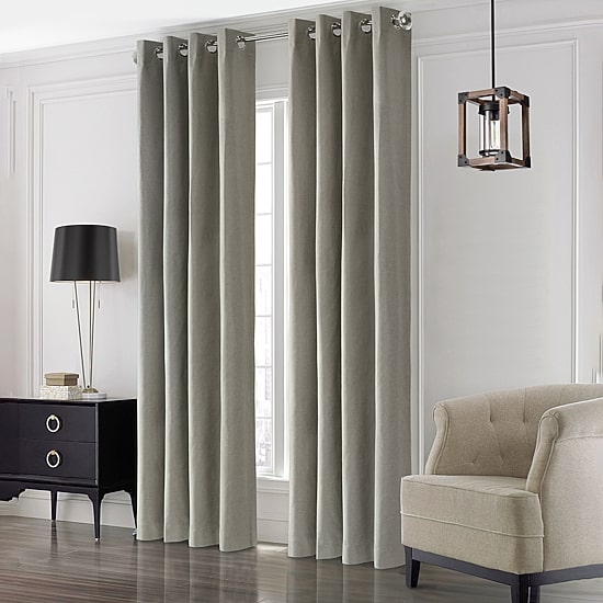 Thermaplus Edison Grommet Top Energy Saving 100% Blackout Single Curtain Panel