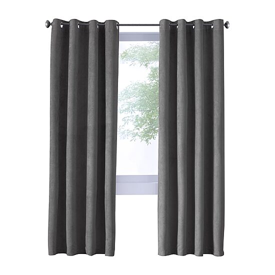 Thermaplus Navar Grommet Top Energy Saving 100% Blackout Single Curtain Panel