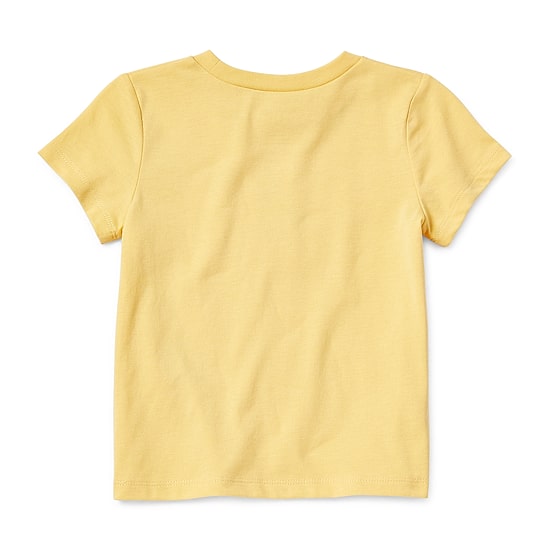 Okie Dokie Toddler & Little Girls Round Neck Short Sleeve Regular Fit Graphic T-Shirt