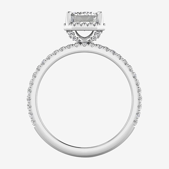 Signature By Modern Bride Womens 2 CT. T.W. Lab Grown White Diamond 10K or 14K Gold Side Stone Bridal Set
