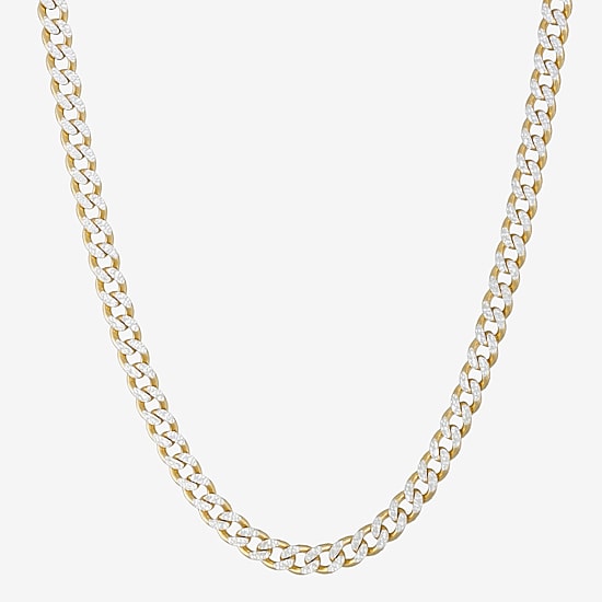 Made in Italy Mens Sterling Silver 24 Inch Curb Chain Necklace