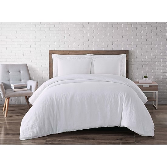 Brooklyn Loom Linen 3-pc. Duvet Cover Set