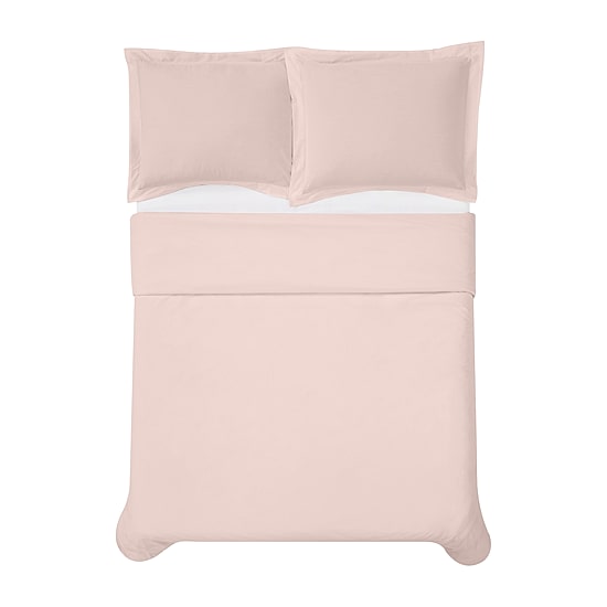 Cannon Solid Percale Duvet Cover Set