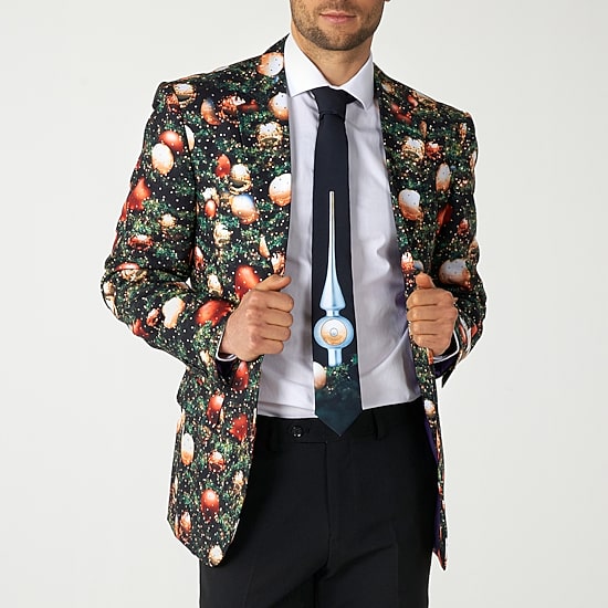 Opposuits Christmas Shine Pine Mens 3-pc. Suit Set