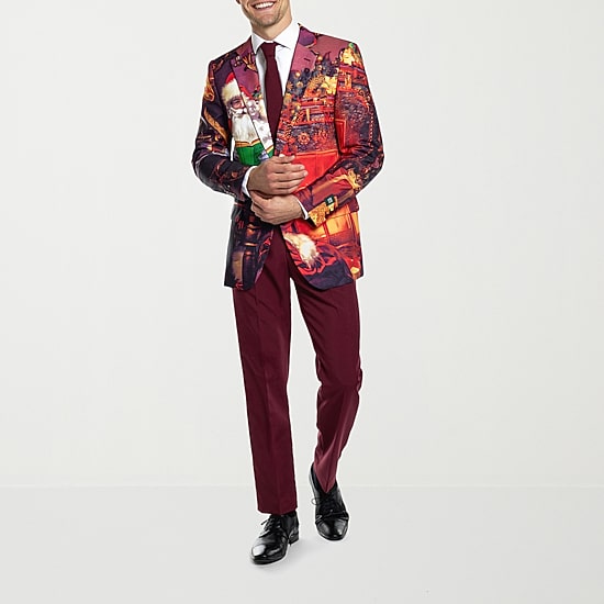 Opposuits Christmas Classic Claus Mens 3-pc. Suit Set