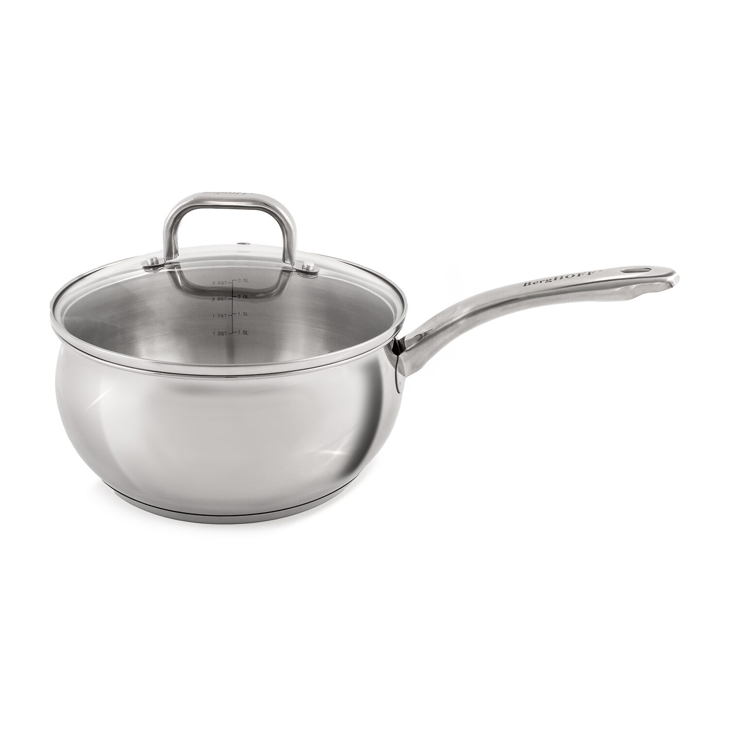 BergHOFF Belly Shape 18/10 Stainless Steel 3-pc.Cookware Set