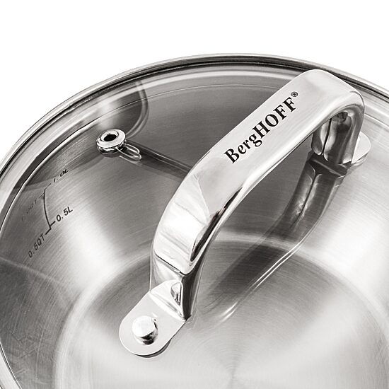 BergHOFF Belly Shape 18/10 Stainless Steel 3-pc.Cookware Set