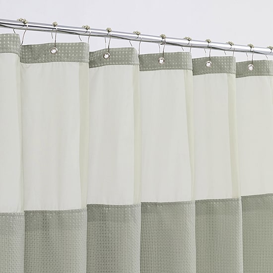 Awesome Home™ Polyester Waffle Snap In Liner Shower Curtain Set
