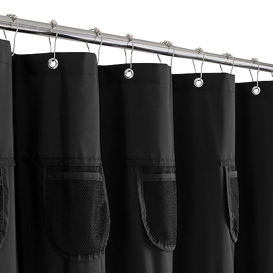 Awesome Home™ With Mesh Pockets Shower Curtain