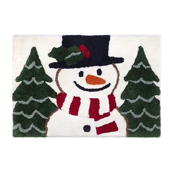 Avanti Winter Snowman Bath Rug