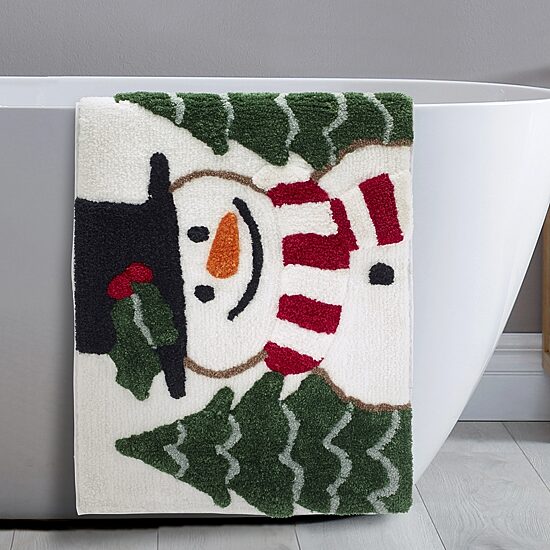 Avanti Winter Snowman Bath Rug