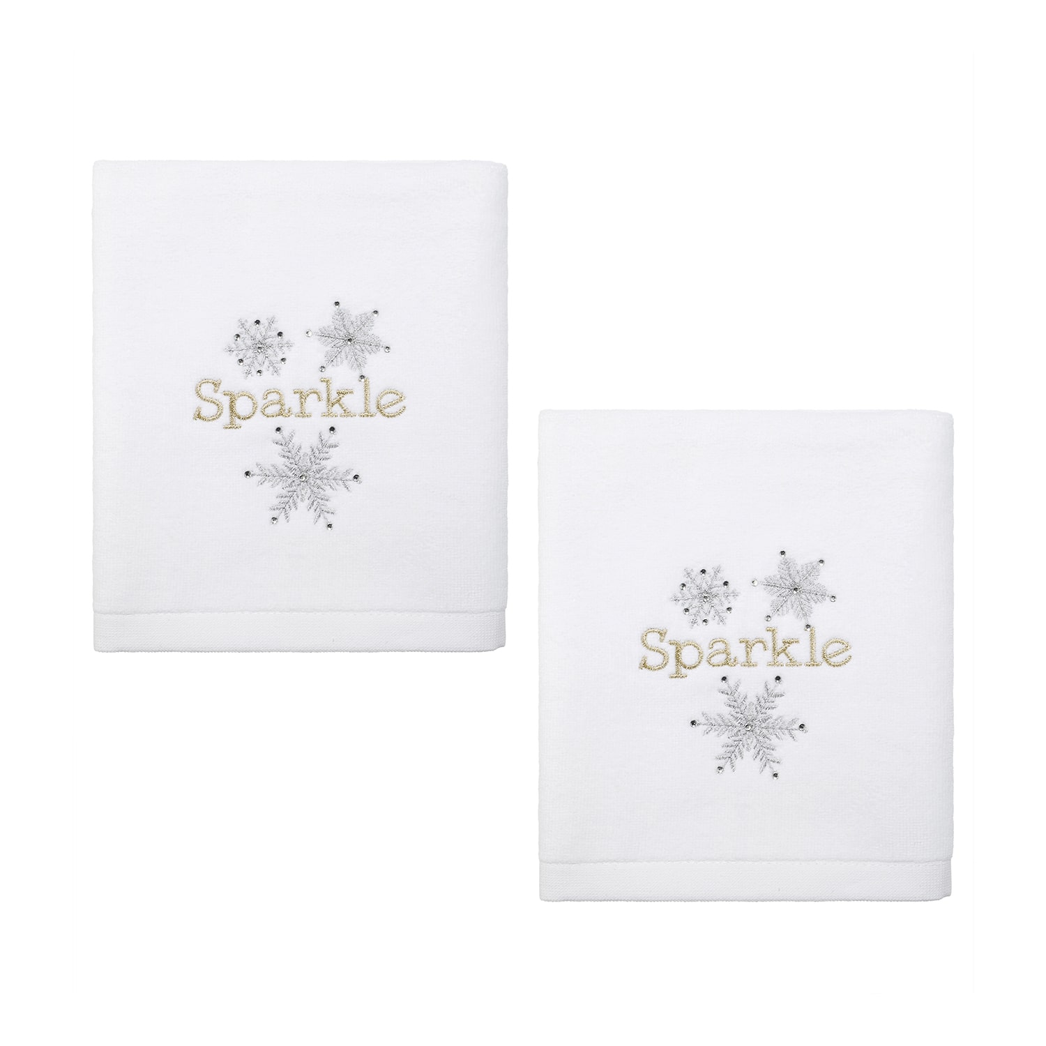 Avanti Snowflake 2-pc. Hand Towel