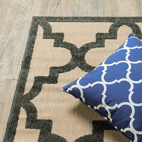Covington Home Celestia Mixed Pile Lattice Indoor Outdoor Rectangular Area Rug