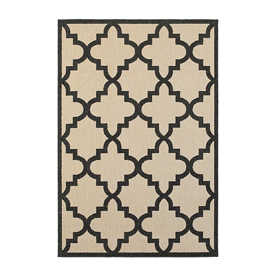 Covington Home Celestia Mixed Pile Lattice Indoor Outdoor Rectangular Area Rug