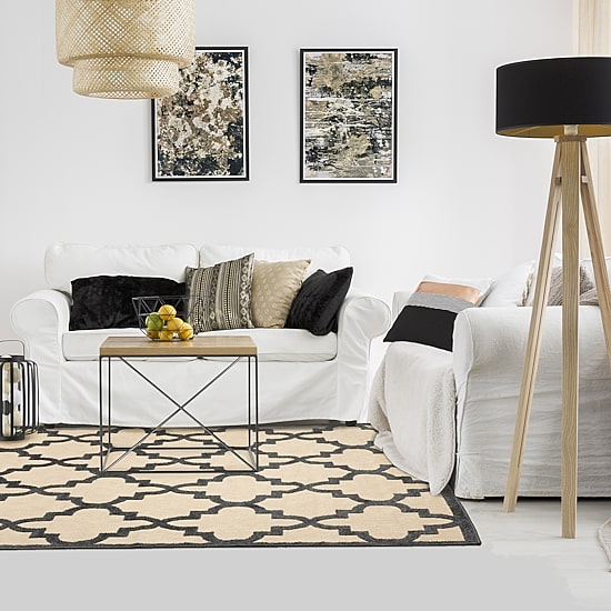 Covington Home Celestia Mixed Pile Lattice Indoor Outdoor Rectangular Area Rug