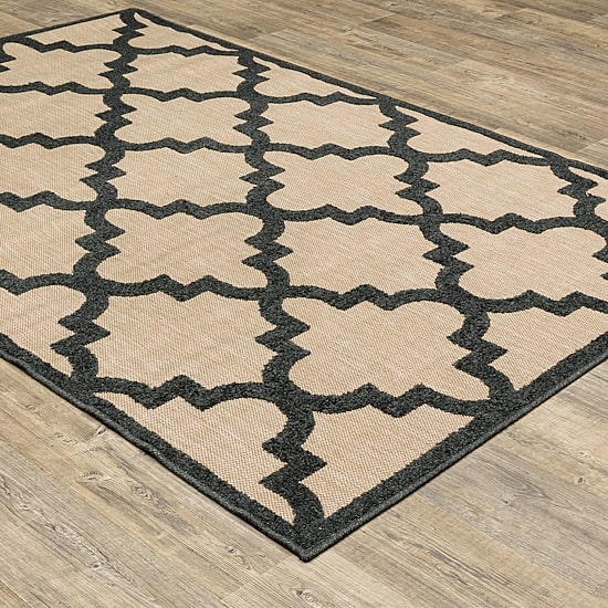 Covington Home Celestia Mixed Pile Lattice Indoor Outdoor Rectangular Area Rug