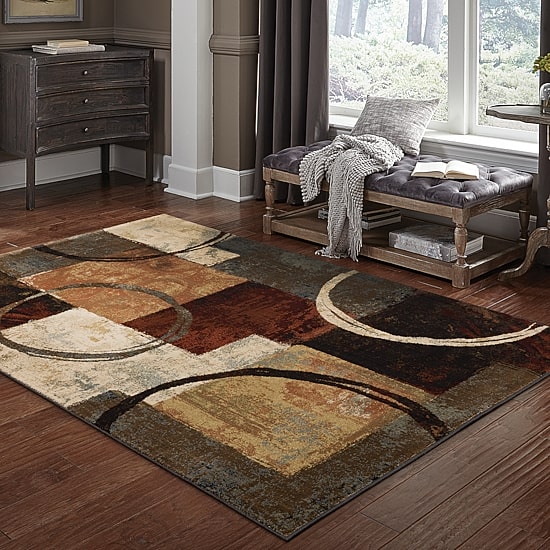Covington Home Harlow Abstract Color Block Indoor Rectangular Area Rug