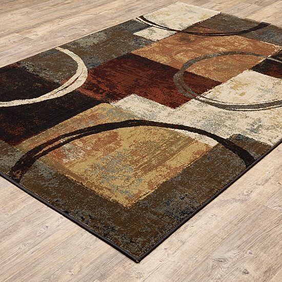 Covington Home Harlow Abstract Color Block Indoor Rectangular Area Rug