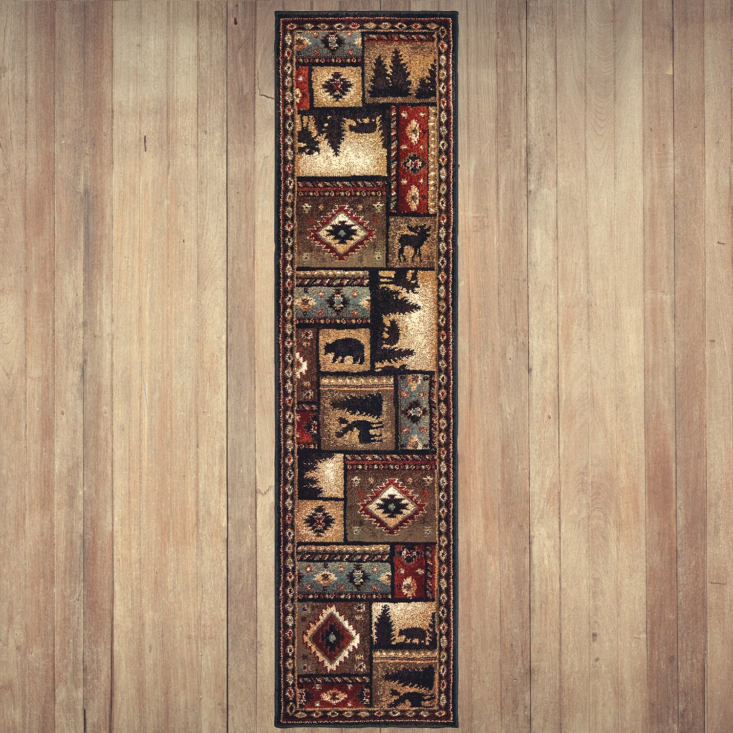 Covington Home Willow Southwest Lodge 22"X90" Indoor Rectangular Runner