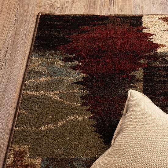 Covington Home Willow Patchwork Lodge 46"X65" Indoor Rectangular Accent Rug