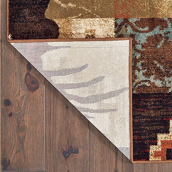Covington Home Willow Patchwork Lodge 46"X65" Indoor Rectangular Accent Rug