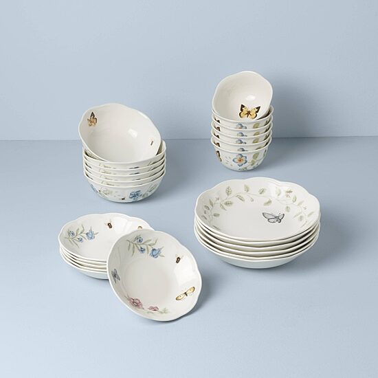 Lenox Butterfly Meadow 24-pc. Porcelain Bowl Set