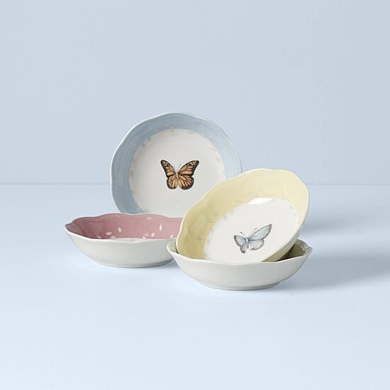 Lenox Butterfly Meadow Colors 4-pc. Porcelain Fruit Bowl