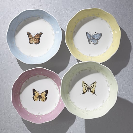 Lenox Butterfly Meadow Colors 4-pc. Porcelain Fruit Bowl