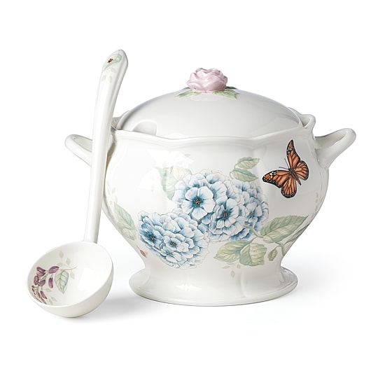 Lenox Butterfly Meadow Porcelain Soup Tureen
