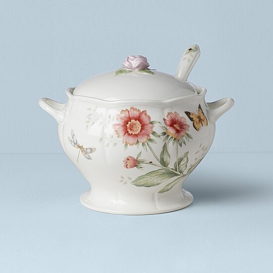 Lenox Butterfly Meadow Porcelain Soup Tureen