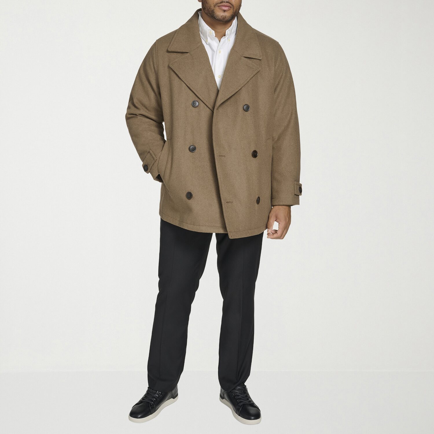 Dockers Unisex Adult Midweight Big and Tall Peacoat