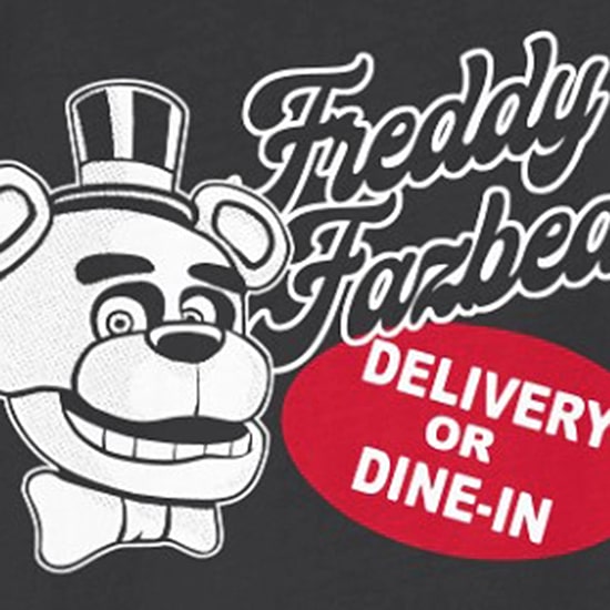 Little & Big Kid Boys Crew Neck Short Sleeve Oversized Five Nights at Freddys Graphic T-Shirt
