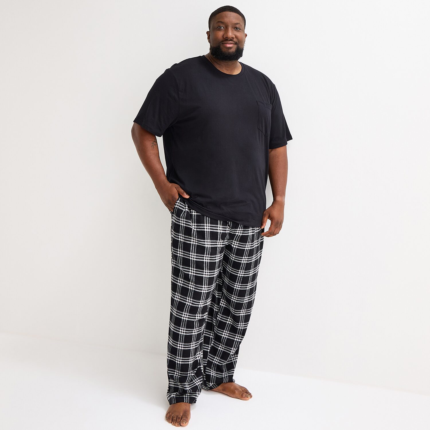 St. John's Bay Mens Big and Tall Flannel Pajama Pants