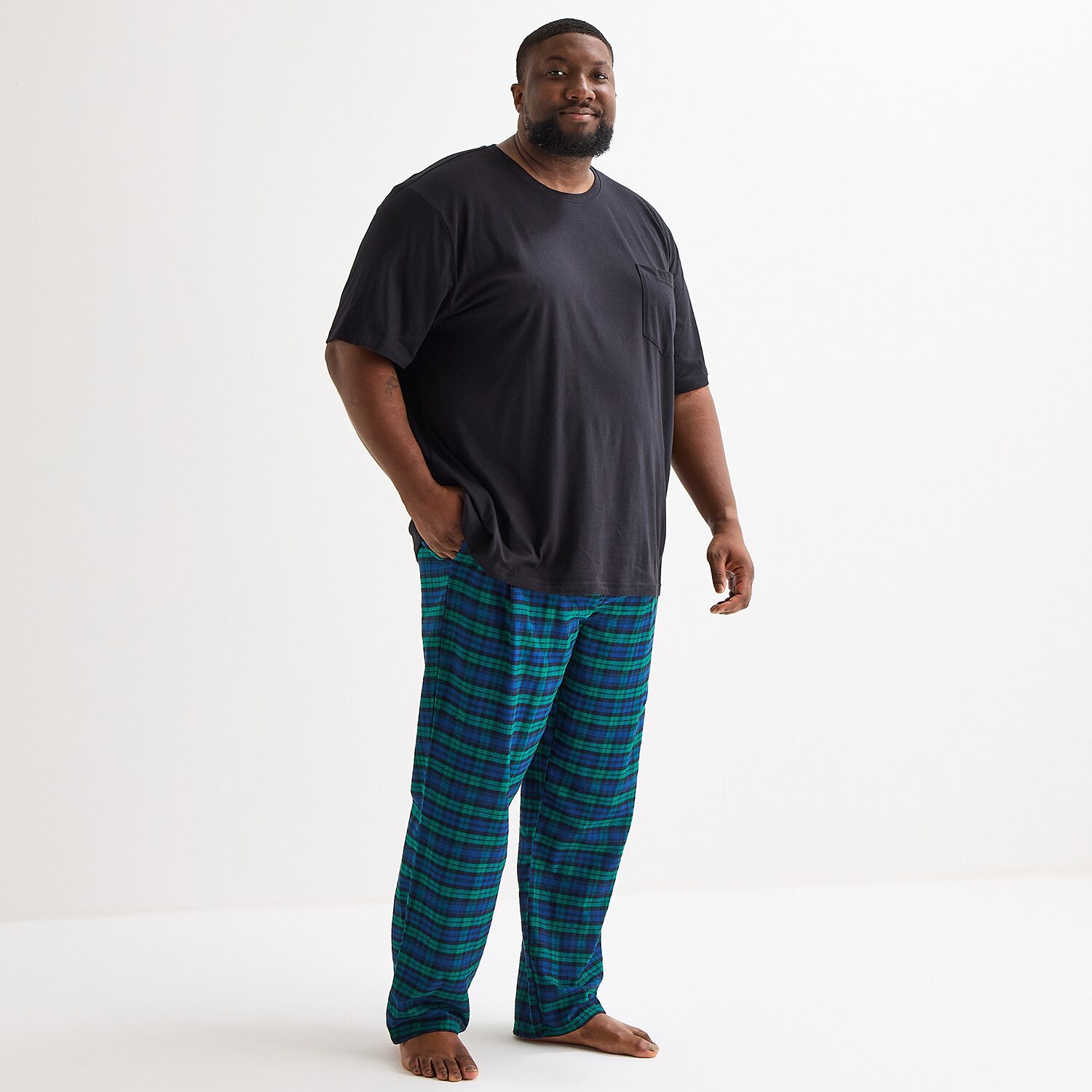 St. John's Bay Mens Big and Tall Flannel Pajama Pants