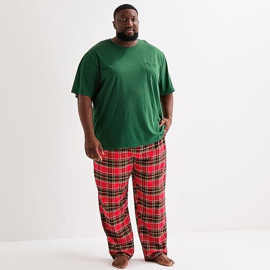 St. John's Bay Mens Big and Tall Flannel Pajama Pants
