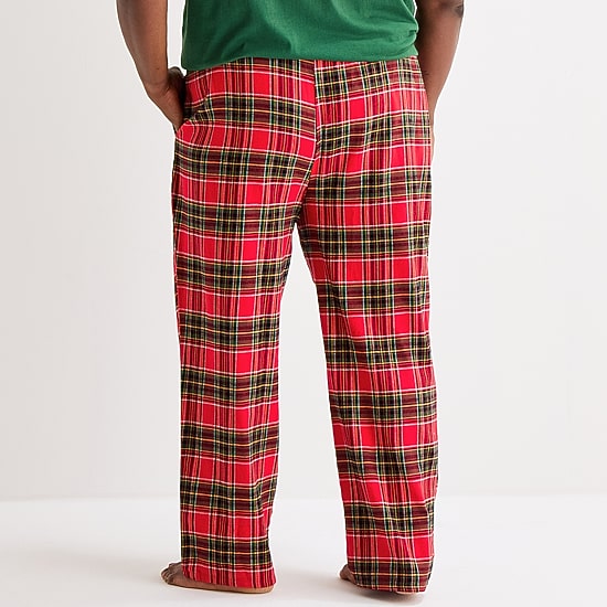 St. John's Bay Mens Big and Tall Flannel Pajama Pants