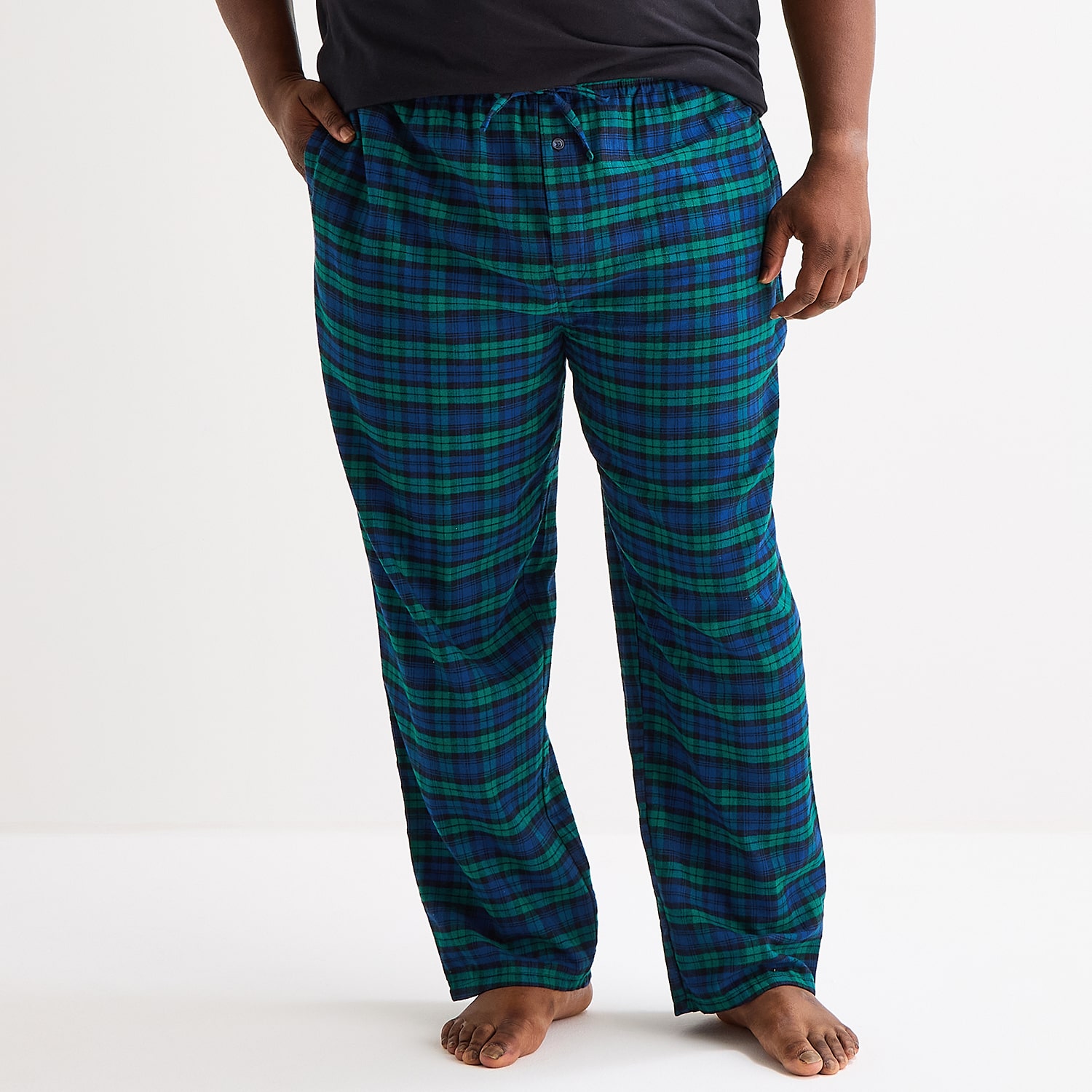 St. John's Bay Mens Big and Tall Flannel Pajama Pants