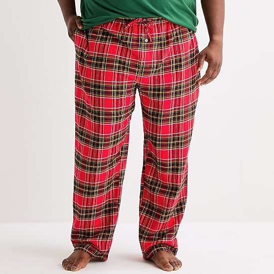 St. John's Bay Mens Big and Tall Flannel Pajama Pants