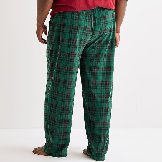 St. John's Bay Mens Big and Tall Microfleece Pajama Pants