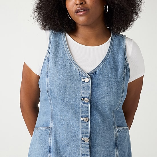 Levi's® Womens Plus Vianna Vest Dress