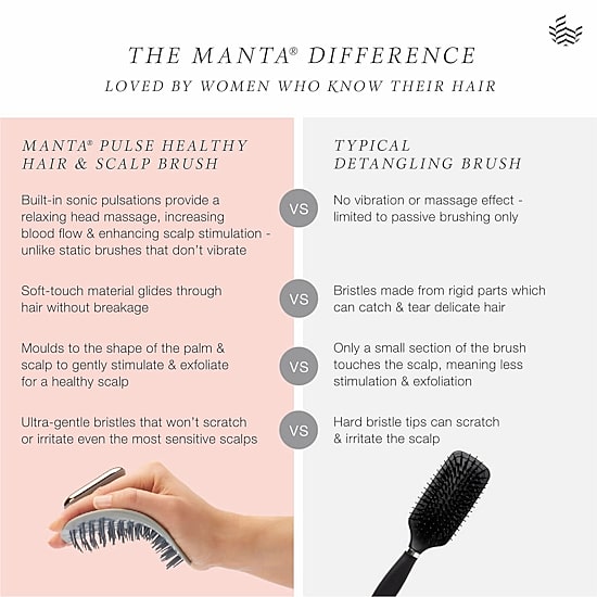 MANTA® Pulse Hair Brush