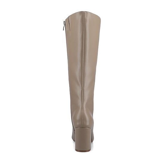 Journee Collection Womens Ameylia-Xwc Extra Wide Calf Block Heel Dress Boots