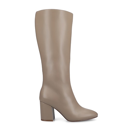 Journee Collection Womens Ameylia-Xwc Extra Wide Calf Block Heel Dress Boots