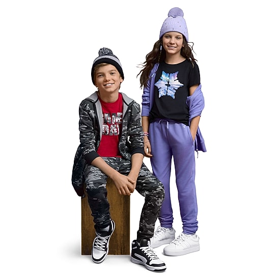 Xersion Little & Big Kid Boys Cuffed Mid Rise Regular Fit Fleece Jogger Pant