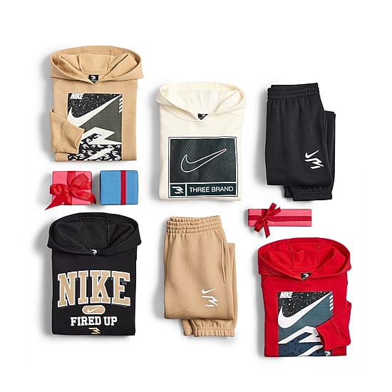 Nike 3BRAND by Russell Wilson Big Kid Boys Long Sleeve Fleece Active Hoodie