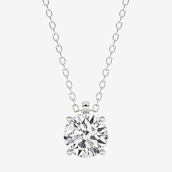 Grown Gorgeous (F, Vs2) Womens 1 1/8 CT. T.W. Lab-Grown Diamond 14K Gold or Platinum Round 18 Inch Pendant Necklace