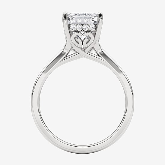 Grown Gorgeous F, Vs2 Womens 3 1/2 CT. T.W Lab Grown White Diamond 14K Gold or Platinum Radiant-cut Engagement Ring